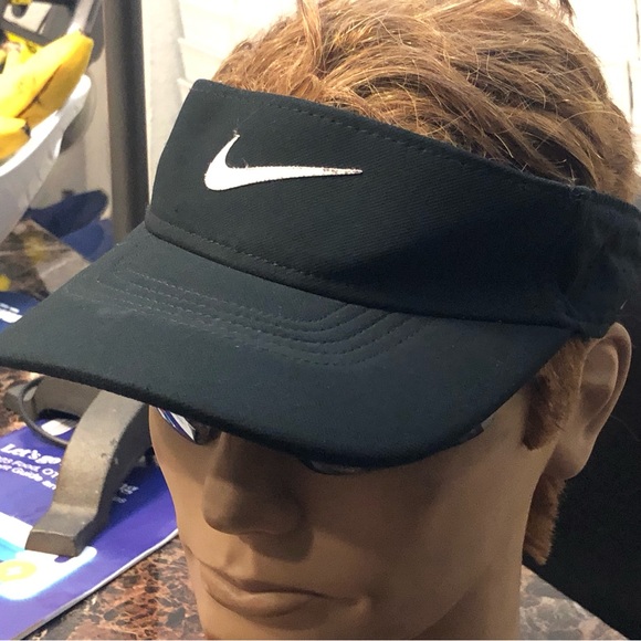 Nike Adult Unisex Performance Sports Dri-Fit Swoosh Adjustable Visor - Picture 2 of 16